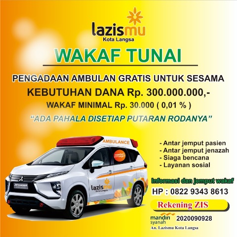 Wakaf Tunai Ambulans Lazismu Kota Langsa Aceh 1