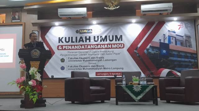FEB UMLA-UM Metro Lampung MoU Sekaligus Kuliah Umum 3