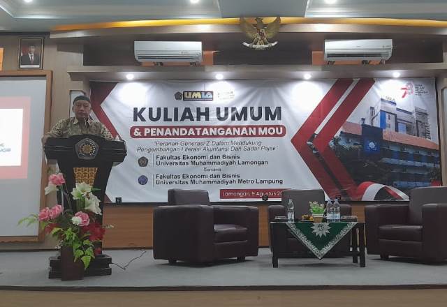 FEB UMLA-UM Metro Lampung MoU Sekaligus Kuliah Umum 4