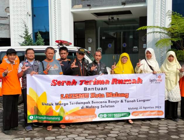 Lazismu Kota Malang Serahkan Rumah Pada Keluarga Almarhum Pak Rebin 3