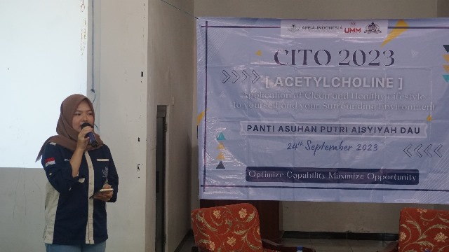 CITO AMSA FK UMM, Penyuluhan PHBS di Panti Asuhan Putri Aisyiyah Dau 2
