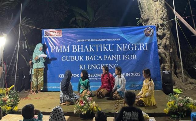 PMM UMM Melestarikan Budaya-Mengembangkan Akademik Anak-Anak Gubuk Baca Panji Isor Klengkeng 2