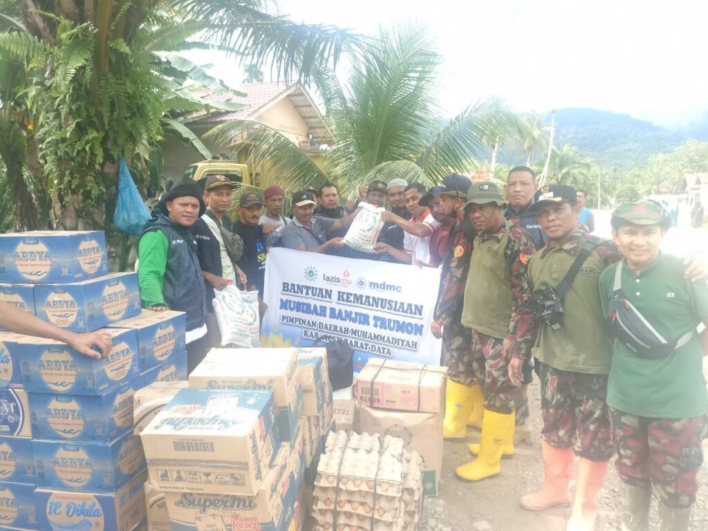 Lazismu-MDMC Aceh Barat Daya Bantu Sembako dan Sumur Bor Korban Banjir Trumon 2
