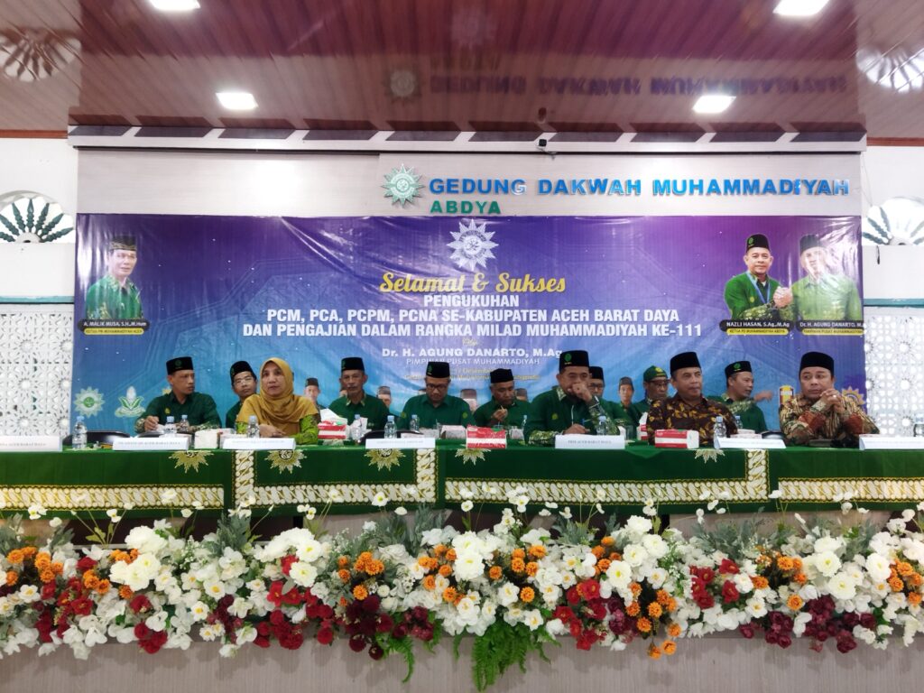 Milad-Pengukuhan PCM se-Abdya, Agung Danarto: Bermuhammadiyah itu Sekeluarga, Tidak Enak berMuhammadiyah Sendirian 1