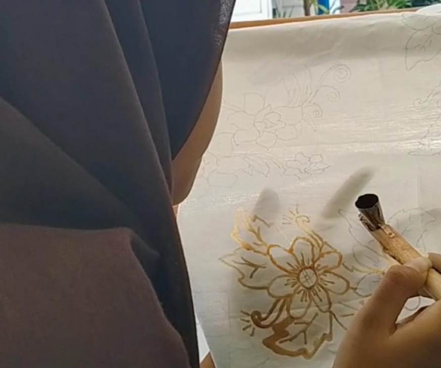Siswa Smamuda Sumberpucung Praktek Membatik   2