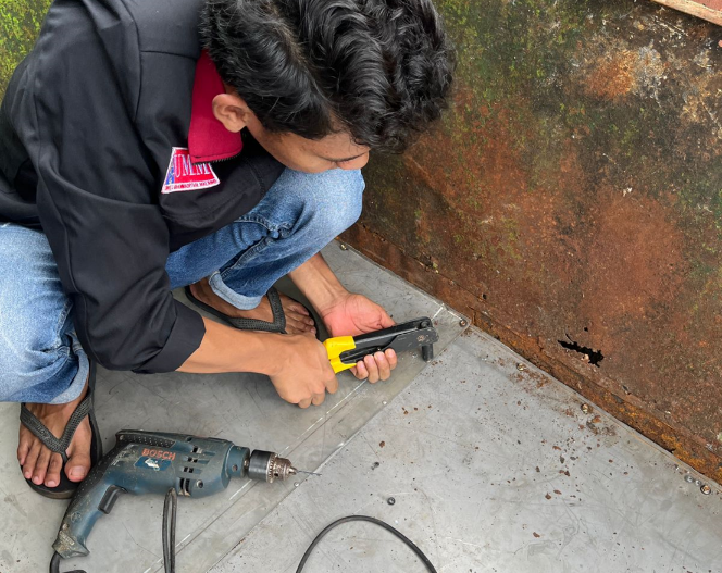 PMM 61 UMM Proker Perbaikan Gerobak Sampah-PHBS di Panti Asuhan Akhlaqul Karimah 4