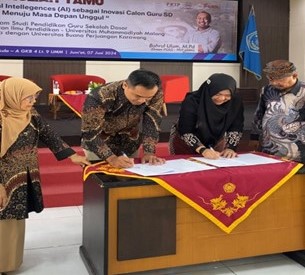 Kuliah Tamu PGSD UMM Bahas  Exploring Artificial Intellegences Sebagai Inovasi Calon Guru SD Menuju Masa Depan Unggul 1