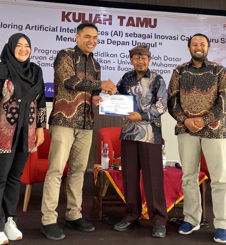 Kuliah Tamu PGSD UMM Bahas  Exploring Artificial Intellegences Sebagai Inovasi Calon Guru SD Menuju Masa Depan Unggul 2