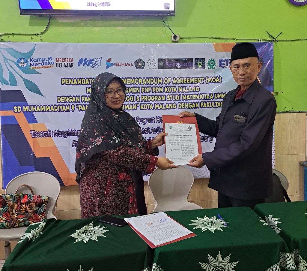 Sukses PKM Kemendikbud Ristek, Tim PKM Mahasiswa PGSD-Psikologi UMM Mewadahi MoU Fakultas Psikologi dan Prodi Matematika UMM Dengan SDM 9 Malang-Majelis Dikdasmen PNF PDM Kota Malang 3