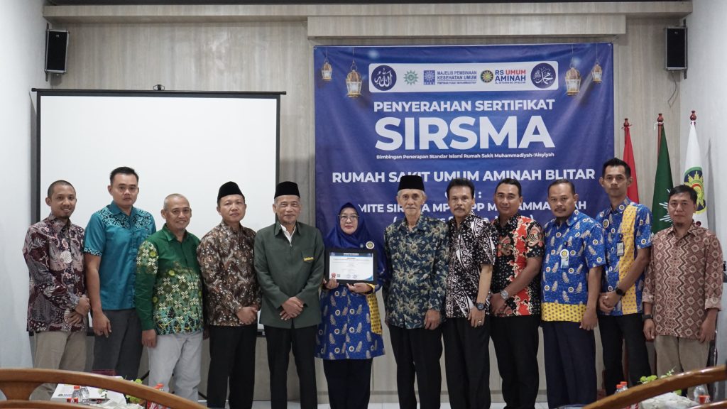 RSU Aminah Blitar Raih Sertifikasi SIRSMA Istimewa Bintang Lima 1
