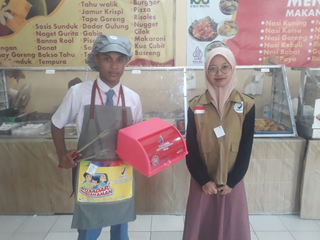 Kantin SMK Mutu Gondanglegi Lokus Keamanan Pangan Jajanan Siswa BPOM Jatim 1