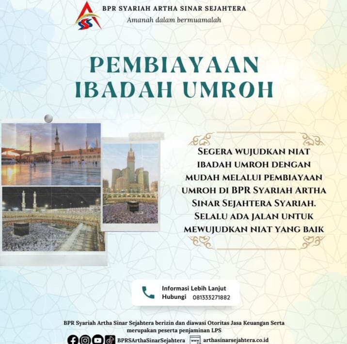 BPRS Artha Sinar Sejahtera Syariah-Ar Rosyid Tour Travel, Launching Tiga Program Pembiayaan Umroh   1