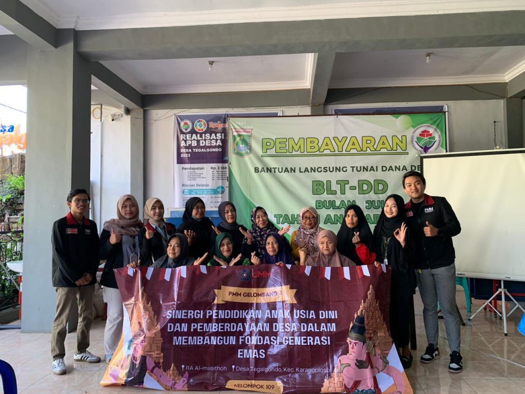 Sinergi PMM 109-PAUD dan Pemberdayaan Desa Membangun Fondasi Generasi Emas di RA Al-Masyitoh KB Tegalgondo 1