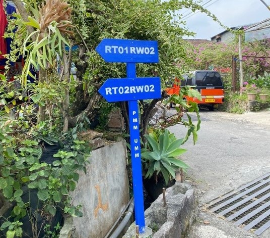 PMM 88 UMM Pasang Plakat RT Bersama Karang Taruna RW 02 Desa Sidomulyo, Untuk Meningkatkan Arah dan Keterampilan Organisasi 3