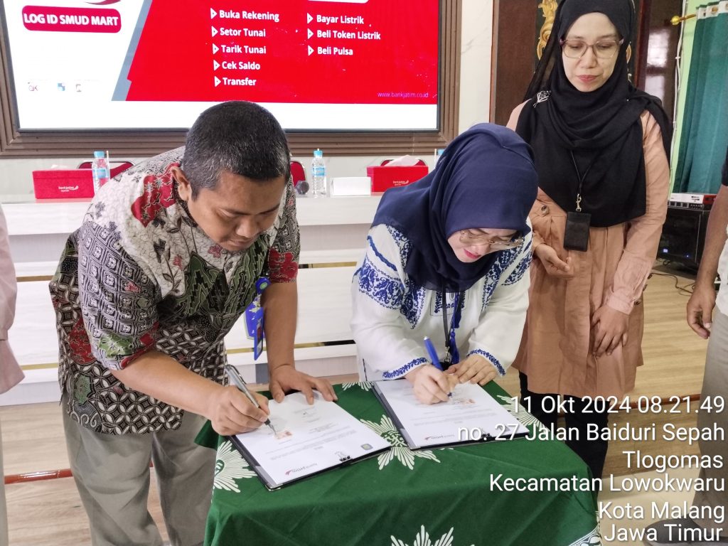 SMK Muda-Bank Jatim Syariah MoU, Agen Jatim TEFA Log.Id Smud Mart 1