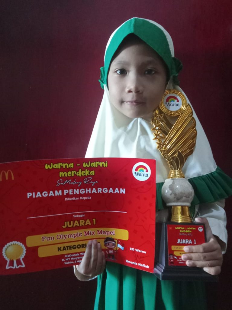Siswa TK ABA 13 Malang, Calista Azahra Raih Juara Satu Olimpiade Matematika Malang Raya 1