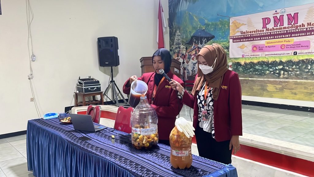Inspiratif, Proker PMM UMM Inovasi Hijau Ubah Limbah Jeruk Jadi Ecoenzyme di Desa Sukodadi 3