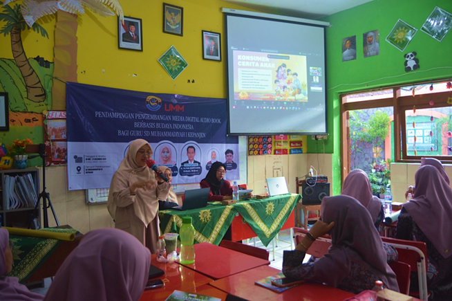 Dosen PGSD FKIP UMM Pendampingan, Pengembangan Digital Audio Book Berbasis Budaya bagi Guru SD Muhammadiyah 01 Kepanjen 1