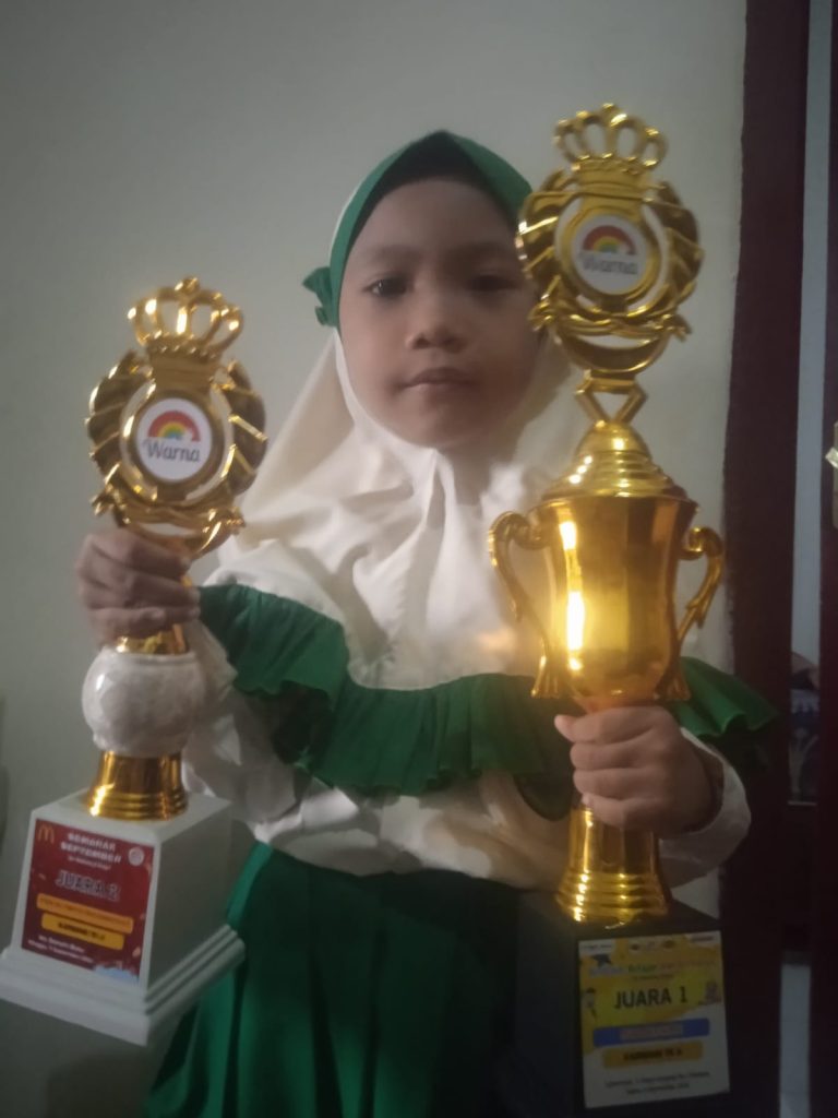 Calista Azzahra Siswa TK ABA 13 Malang Kembali Raih Dua Juara Sekaligus Tingkat Malang Raya 1