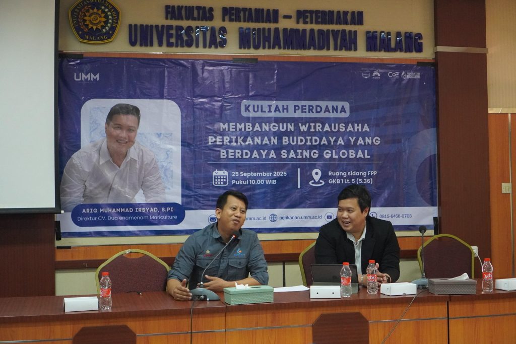 Kuliah Perdana Akuakultur UMM: Membangun Wirausaha Perikanan Budidaya yang Berdaya Saing Global 1