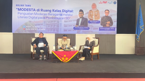 Kuliah Tamu PGSD UMM Bahas Modesta, Penguatan Moderasi Beragama Melalui Literasi Digital Pada Pembelajaran SD 1