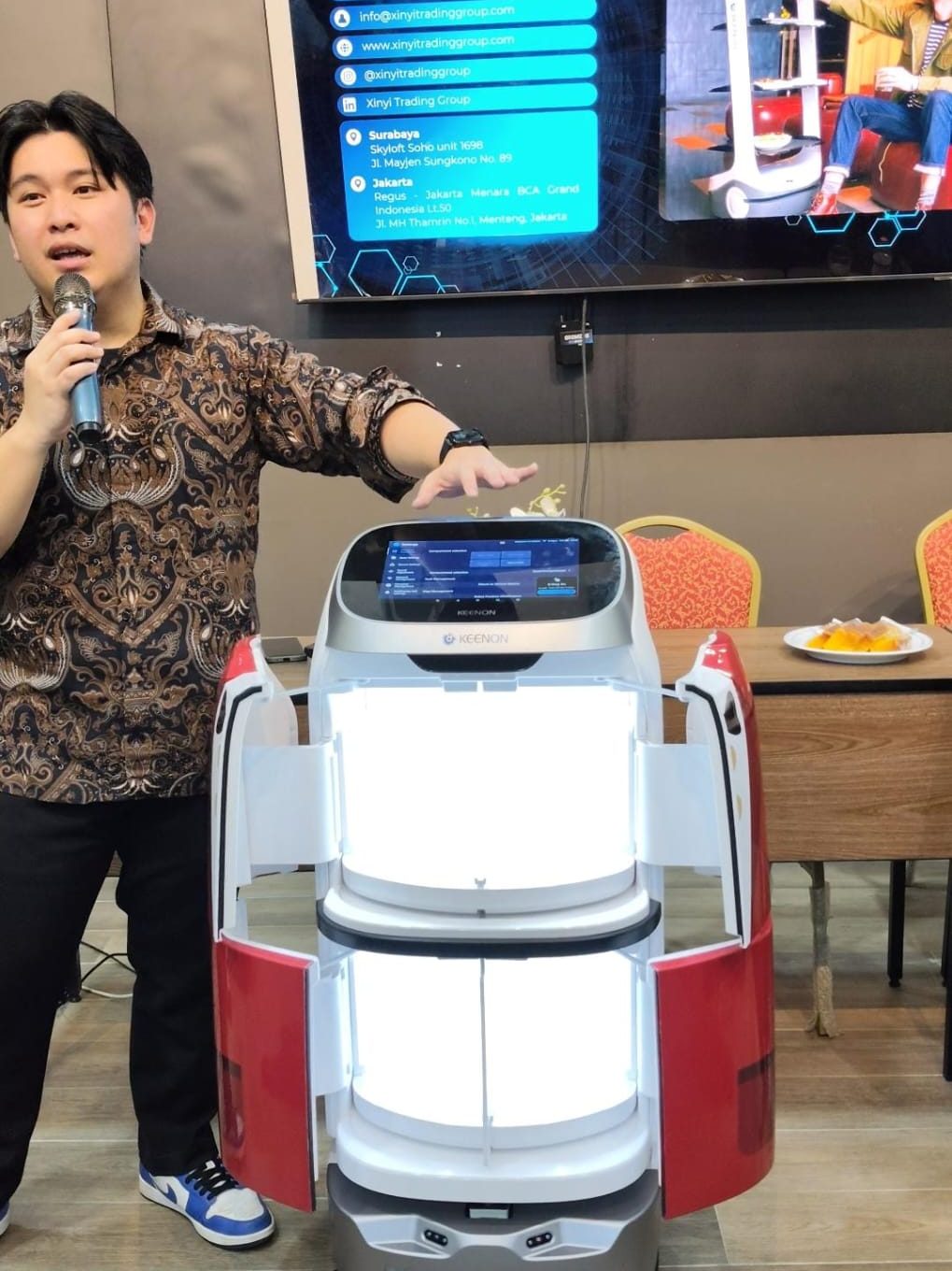 Sambut Penggunaan Robot di Industri, SMK Mutu Gondanglegi-PT Xinyi Trading Grub Bahas Pitching dan Robot Services 2