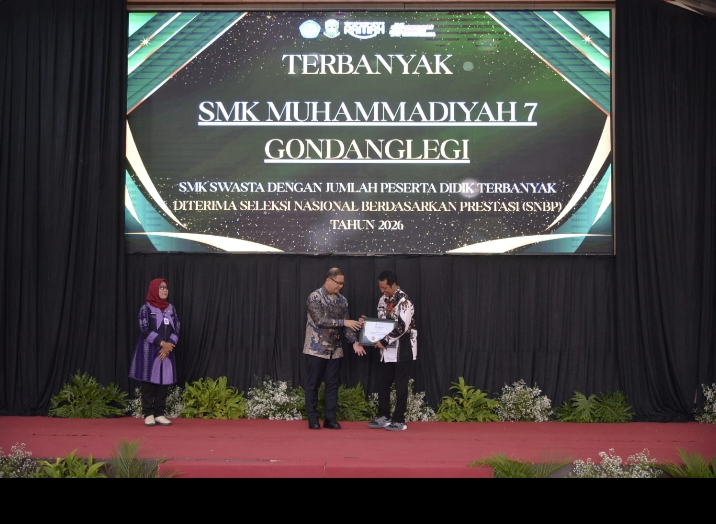 SMK Mutu Gondanglegi Raih Award Vokasi Prestasi Siswanya Terbanyak Diterima SNBP 1